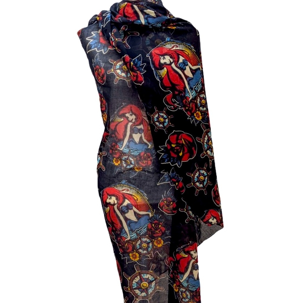 Colorful Patterned Women's Scarf - Picture 2 of 3